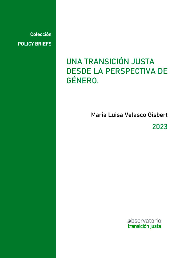 Una transición justa desde la perspectiva de género, de Mª Luisa Velasco